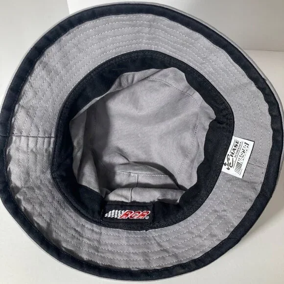 Mens Chase Authentics RCR Nascar Bucket Hat #3‎ Black Gray Cotton OSFM - Picture 4 of 8